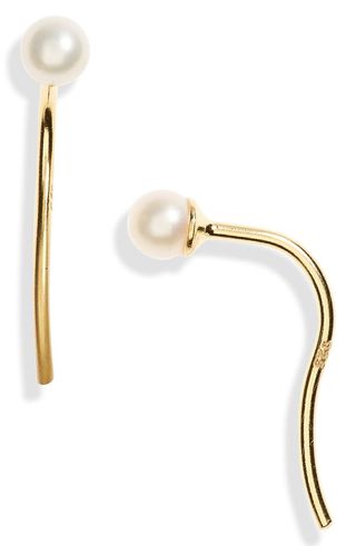 Madewell + Delicate Collection Demi Fine Pearl Threader Earrings