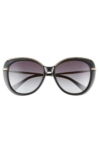 Jimmy Choo + Phebe 56mm Special Fit Butterfly Sunglasses