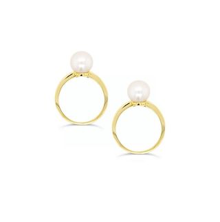 Olivia & Pearl + Power Pearl Ring Duo Stack
