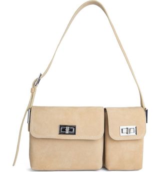 BY FAR + Billy Leather Convertible Crossbody Bag
