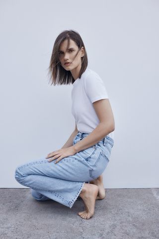 Zara + Short-Sleeved T-Shirt
