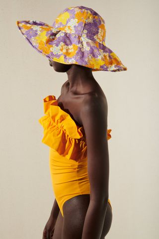 Zara + Floral Print Hat