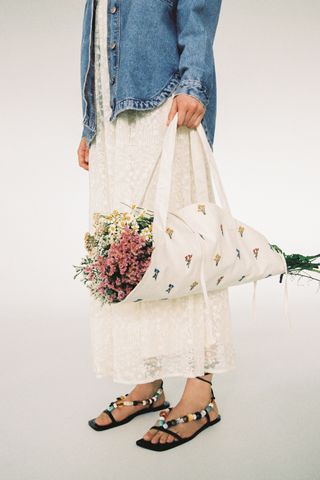 Zara + Flower Bag
