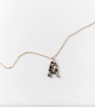 Zara + Initial Beaded Necklace
