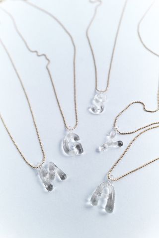 Zara + Initial Charm Necklace