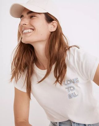 Madewell + Love to All Pride Softfade Cotton Perfect Vintage Tee