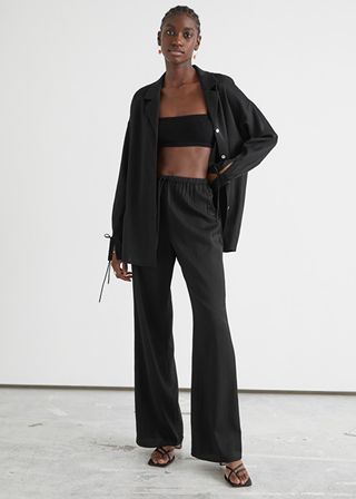 & Other Stories + Flared Drawstring Trousers