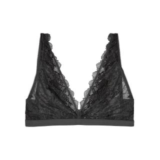 Wacoal + Lace Perfection Grey Soft-Cup Bra