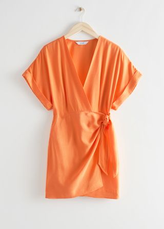 & Other Stories + Relaxed Wrap Mini Dress