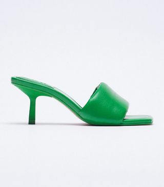 Zara + Padded Heeled Sandals