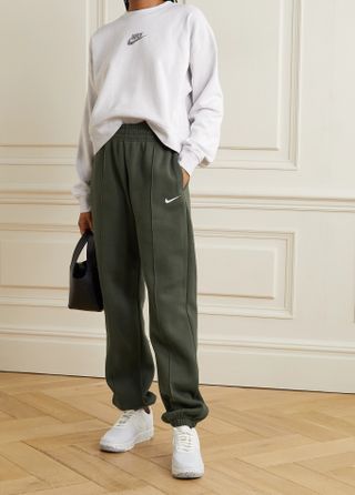 Nike + Sportswear Cotton-Blend Jersey Track Pants