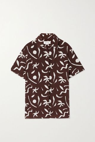 Matteau + + Net Sustain Printed Organic Silk Shirt
