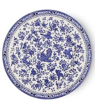Burleigh + Blue Regal Peacock Plate 25cm/10-Inches