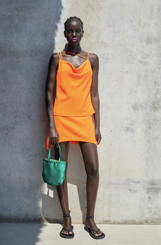 Zara + Asymmetric Mini Skirt