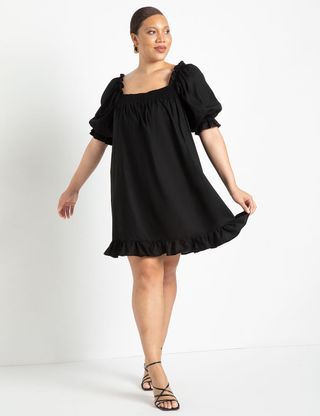 Eloquii + Smocked Front Mini Day Dress