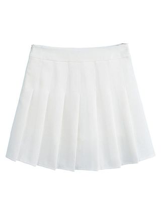 Hoerev + High Waist PleatedTennis Skirt