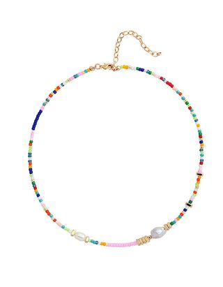 Wellike + Colorful Beaded Choker Necklace