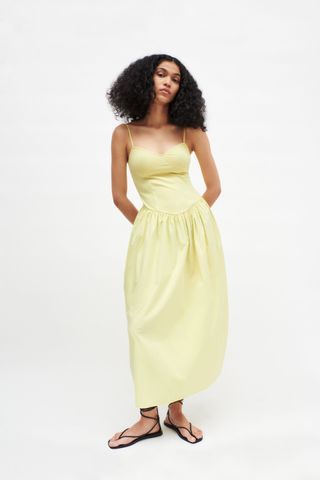 Zara + Combination Poplin Dress