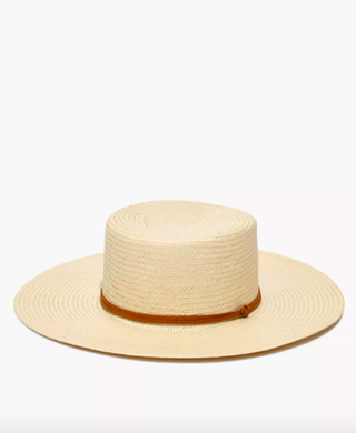 Madewell x Biltmore + Straw Wide-Brimmed Boater Hat