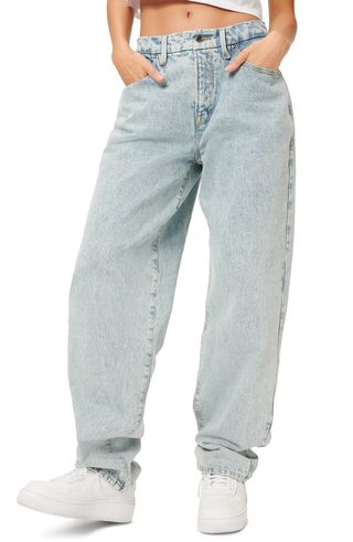 Good American + Good 90s High Waist Loose Fit Nonstretch Jeans