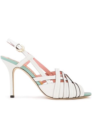 Emilio Pucci + Leather Slingback Sandals