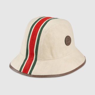 Gucci + Canvas Fedora With Web