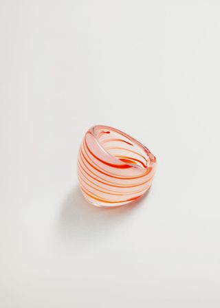 Mango + Semi-Transparent Large Ring