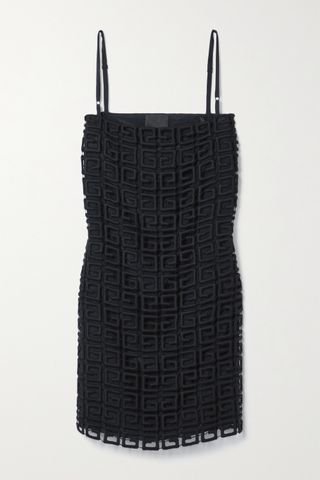 Givenchy + Wool-Blend Guipure Lace Mini Dress