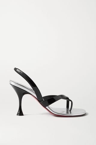 Christian Louboutin + Taralita 85 Patent-Leather Slingback Sandals