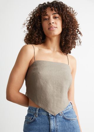 & Other Stories + Spaghetti Strap Linen Top