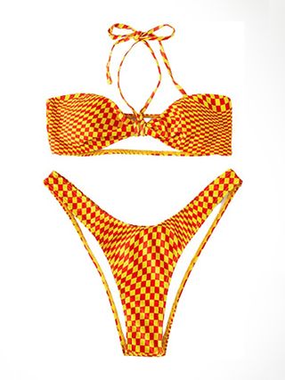 Soly Hux + Checkered Bikini