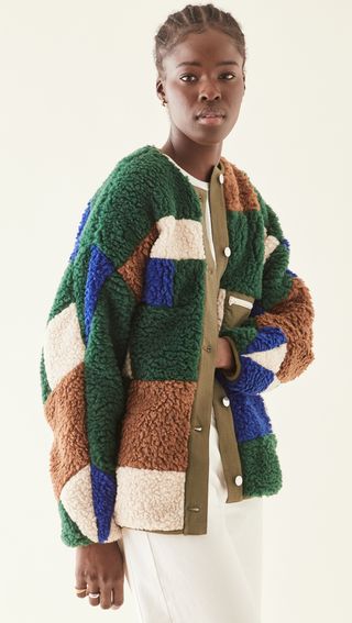 Sandy Liang + Quilt Fleece Jacket