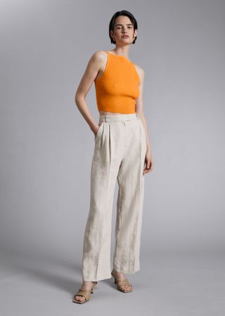 & Other Stories + Tailored Linen Trousers