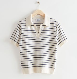 & Other Stories + Sailor Stripe Polo Top