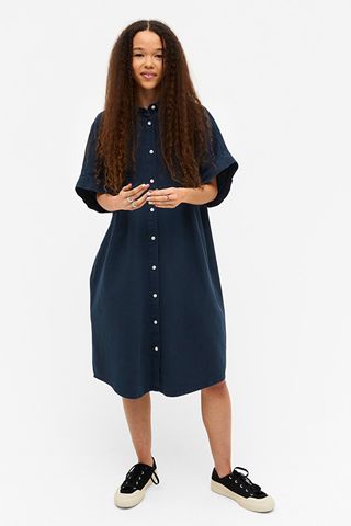 Monki + Denim Midi Dress