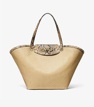 MICHAEL Michael Kors + Izzy Extra-Large Straw Tote Bag