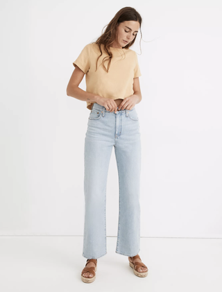 Madewell + Slim Wide-Leg Full-Length Jeans