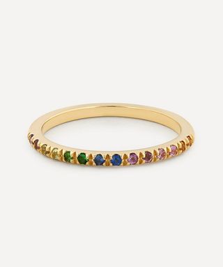 Otiumberg + Gold Rainbow Multi-Stone Ring