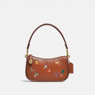 Coach + Swinger Bag With Garden Embroidery