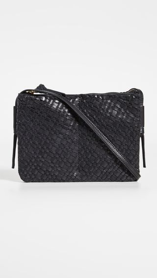 Madewell + The Knotted Crossbody Bag in Woven Leather
