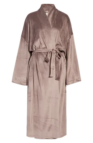 Skims + Velour Wrap Robe in Amethyst