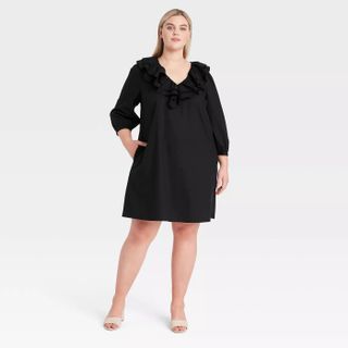 Who What Wear + Balloon Long Sleeve Dress