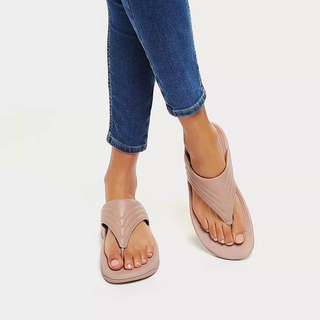 FitFlop + Walkstar Leather Toe-Post Sandals