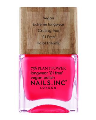 Nails Inc + 73% Plant Power 21 Free Vegan Nail Polish in And Breathe