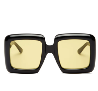 Gucci + Oversized square acetate sunglasses