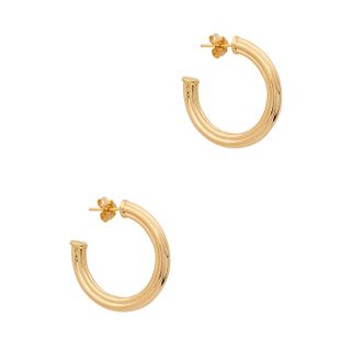 Missoma + Ridge 18kt Gold-Plated Hoop Earrings