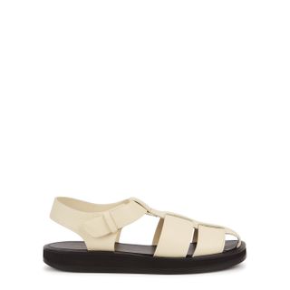 The Row + Fisherman Ivory Leather Sandals