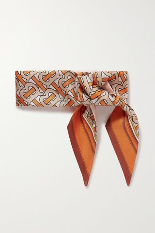 Burberry + Printed Mulberry Silk-Twill Scarf