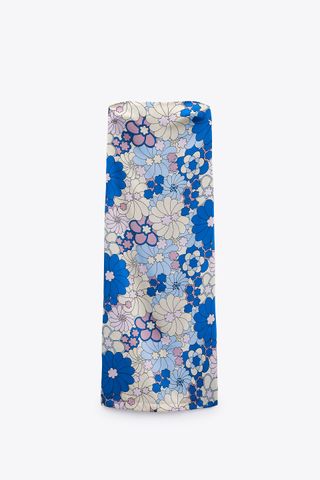 Zara + Floral Print Midi Dress
