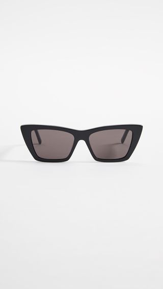 Saint Laurent + Narrow Cat Eye Sunglasses